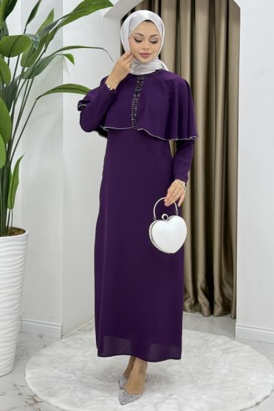 Filiz elbise Mor