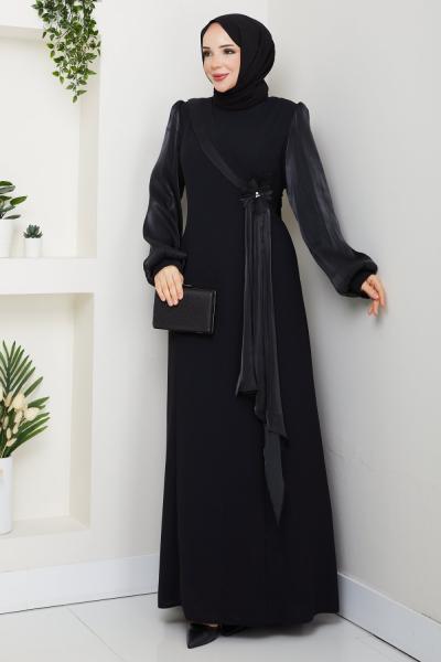 Firüze abiye Siyah